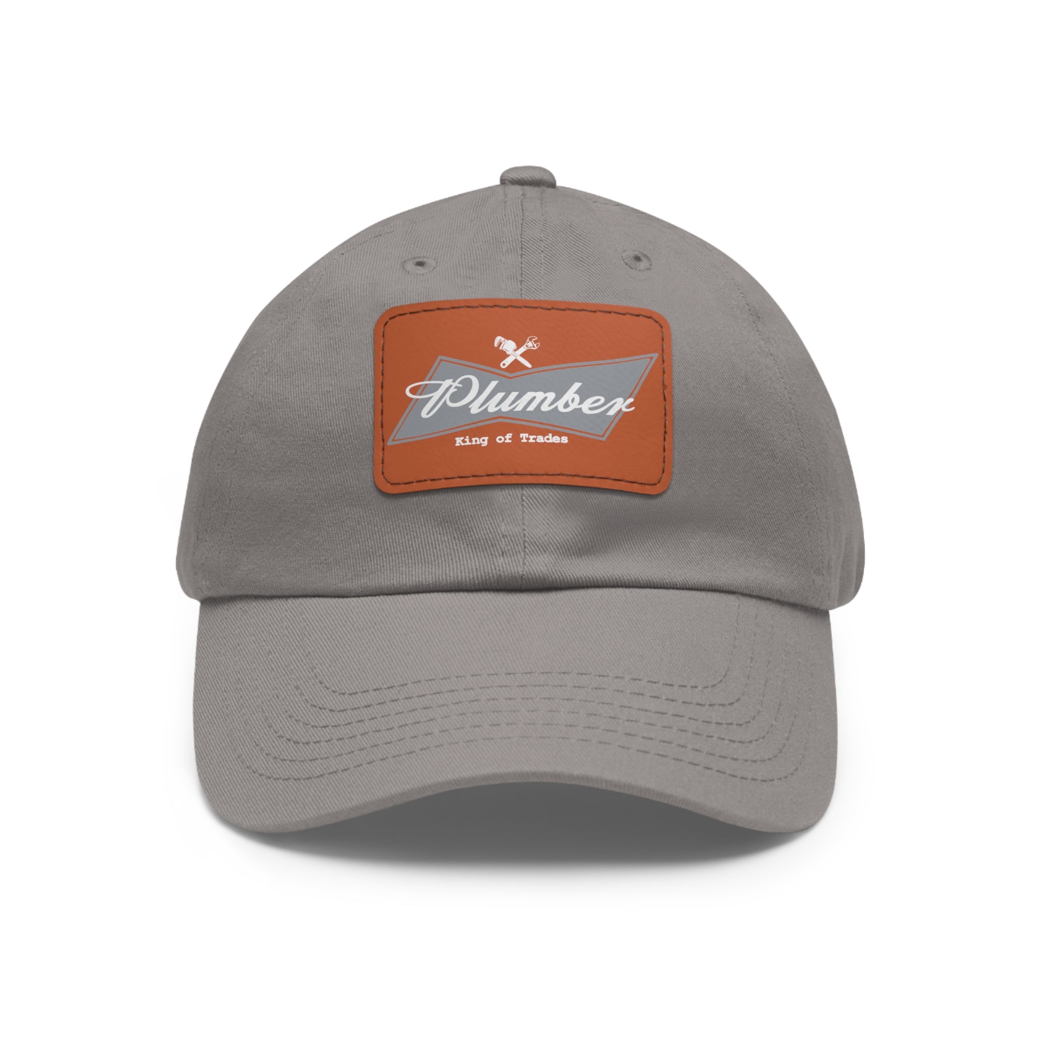 Plumber Blue-Collar Leather Patch Hat