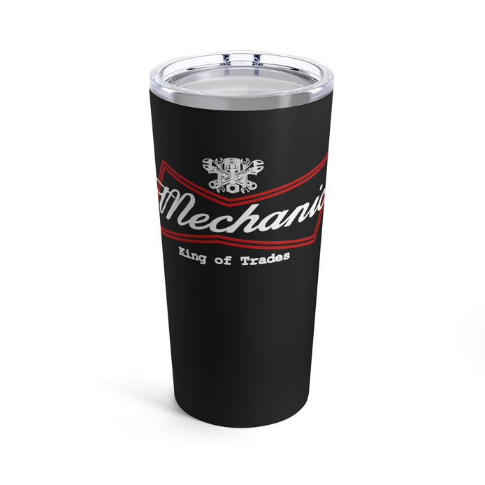 Keep drinks hot or cold with this rugged 20 oz vacuum‑insulated stainless steel tumbler—dishwasher‑safe, built for blue‑collar grit, and proudly American.