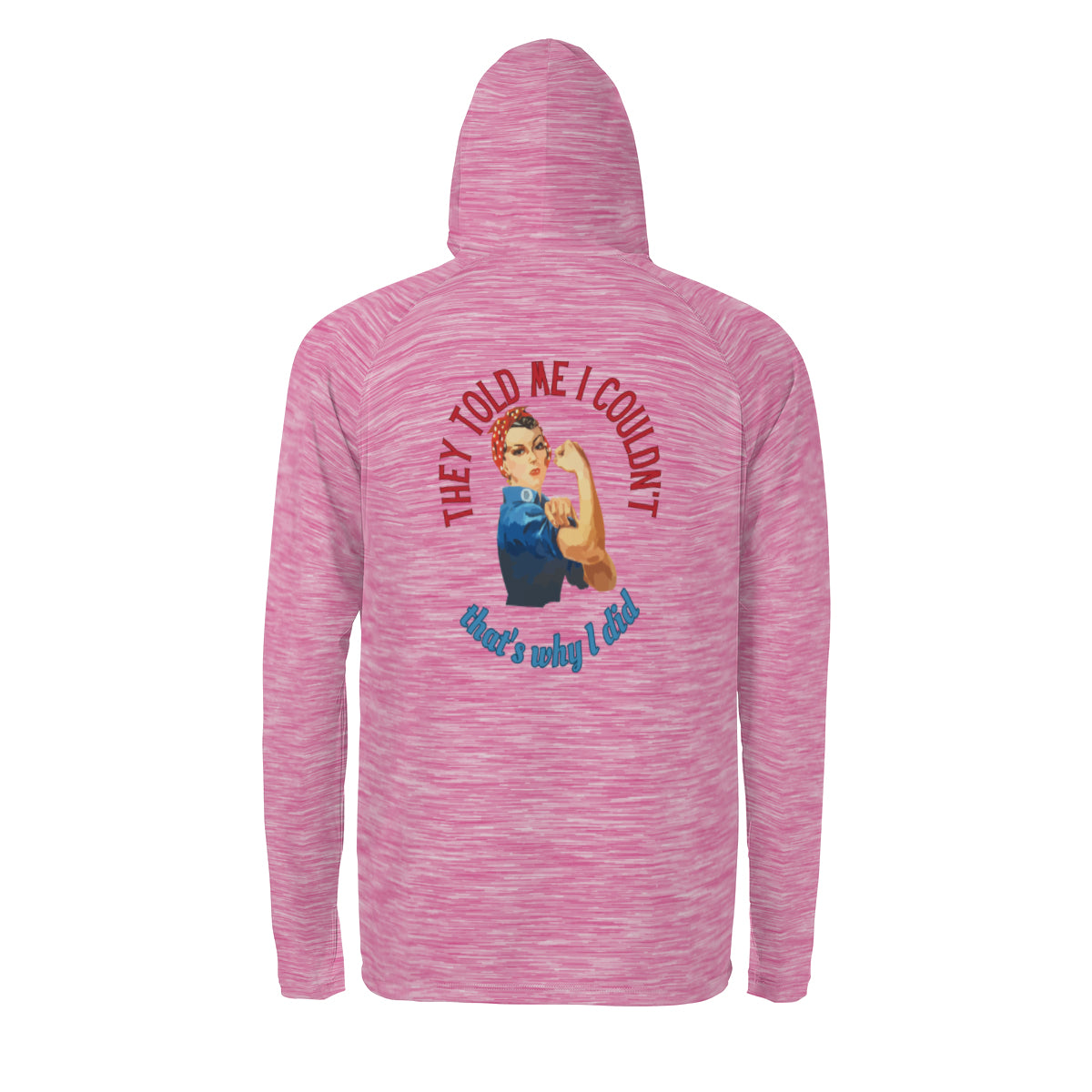 Rosie Riveter Sun Protection Long Sleeve Hoodie - UPF50+ Available at workwearcomfort.com