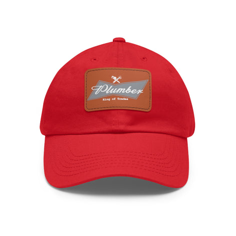 Plumber Blue-Collar Leather Patch Hat