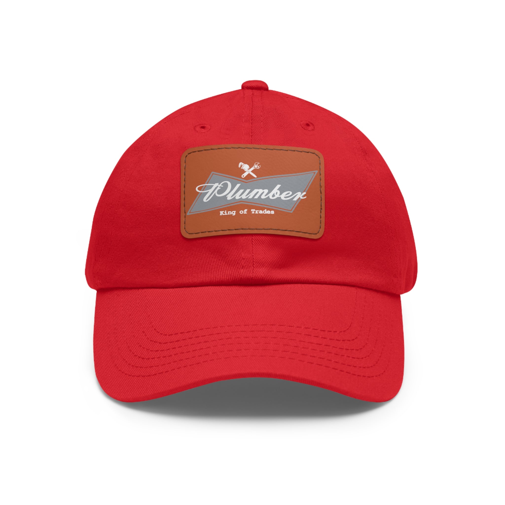 Plumber Blue-Collar Leather Patch Hat