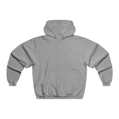 American Flag Angel Wings - Women's Hooded Sweatshirt Workwearcomfort.com