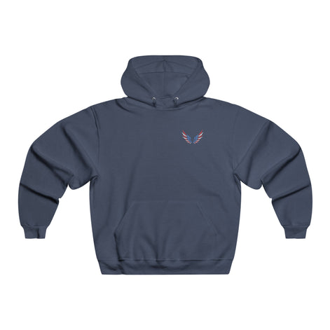 American Flag Angel Wings - Women's Hooded Sweatshirt Workwearcomfort.com