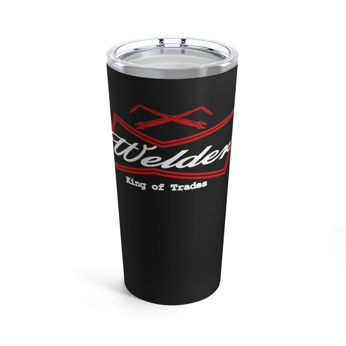 Keep drinks hot or cold with this rugged 20 oz vacuum‑insulated stainless steel tumbler—dishwasher‑safe, built for blue‑collar grit, and proudly American.