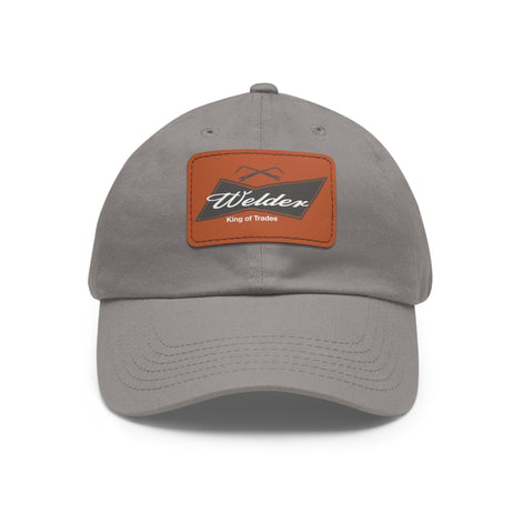 Welder Blue-Collar Leather Patch Hat