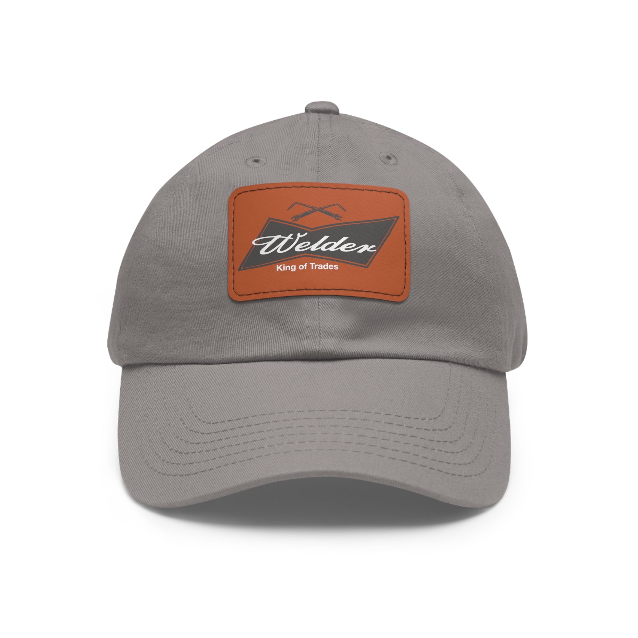 Welder Blue-Collar Leather Patch Hat