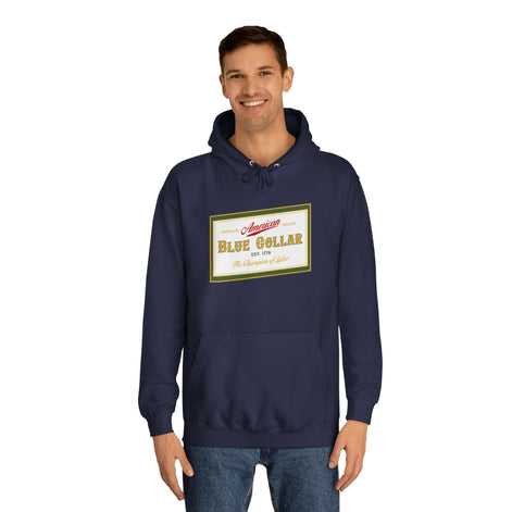 Blue Collar American Miller Parody Hoodie