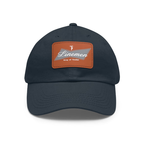 Linemen Blue-Collar Leather Patch Hat