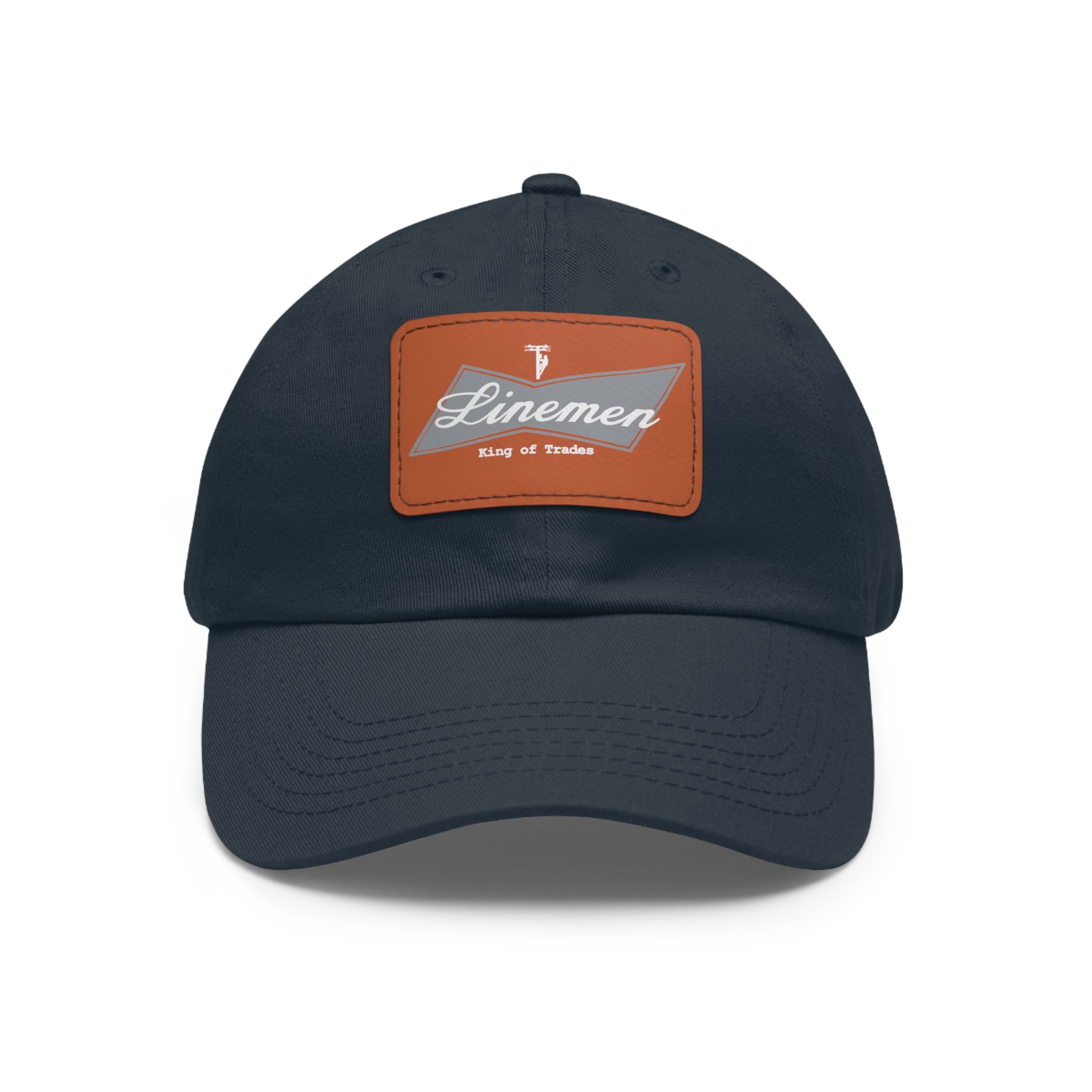 Linemen Blue-Collar Leather Patch Hat