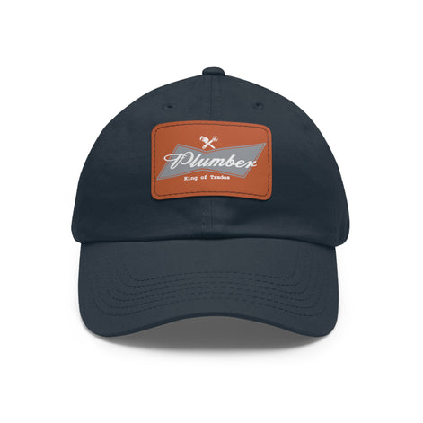 Plumber Blue-Collar Leather Patch Hat