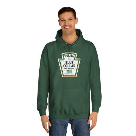 Relish Blue Collar Parody Hoodie