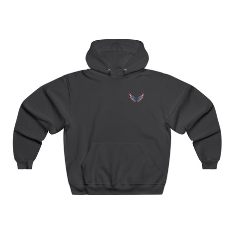 American Flag Angel Wings - Women's Hooded Sweatshirt Workwearcomfort.com