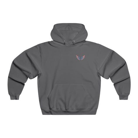 American Flag Angel Wings - Women's Hooded Sweatshirt Workwearcomfort.com