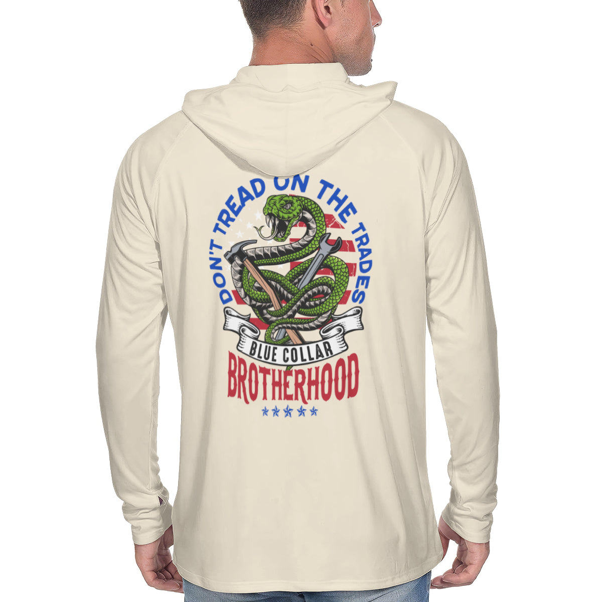 UPF 50+ Lightweight Sun Work Hoodie - Don't Tread On The Trades
