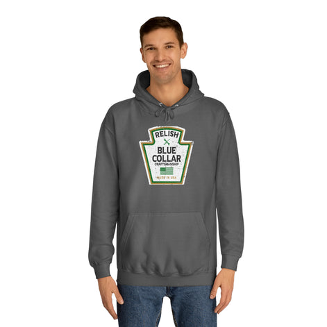 Relish Blue Collar Parody Hoodie