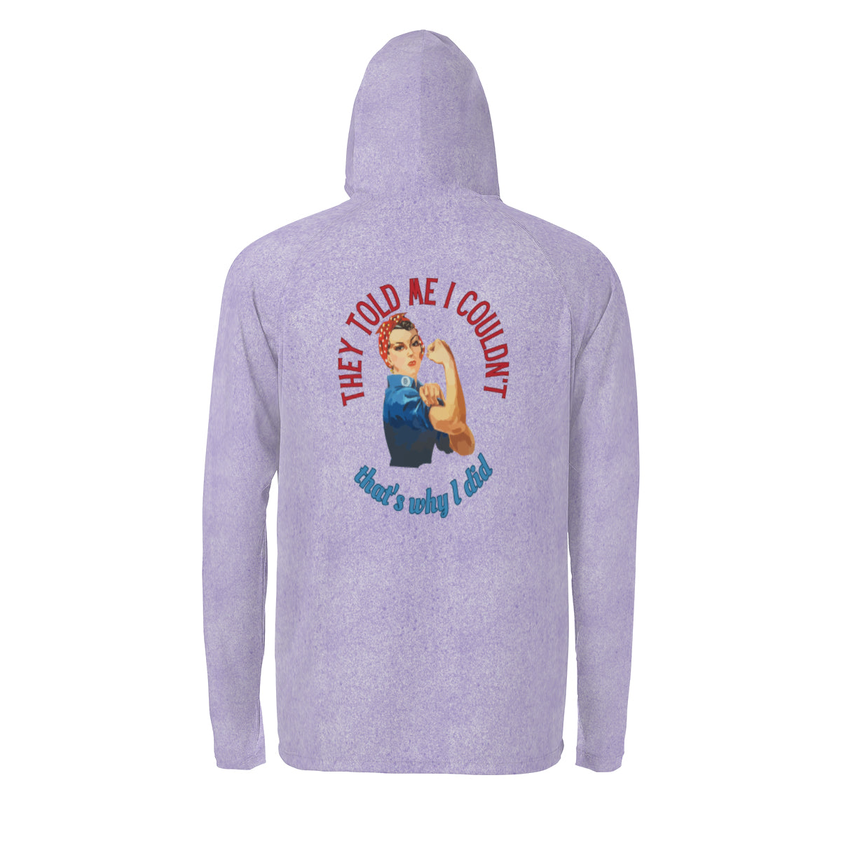 Rosie Riveter Sun Protection Long Sleeve Hoodie - UPF50+ Available at workwearcomfort.com