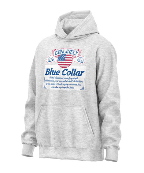 Genuinely Blue Collar Parody Hoodie
