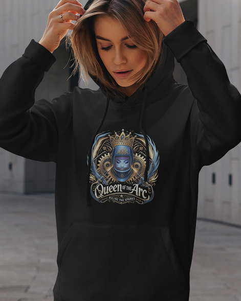 Female Welding Hoodie - Queen Of The Arc