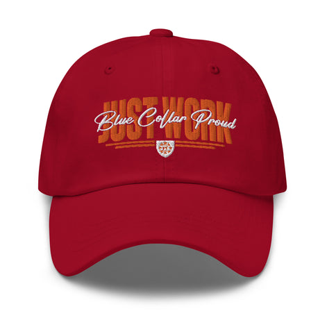 Just Work Blue Collar Proud - Dad Hat Cap