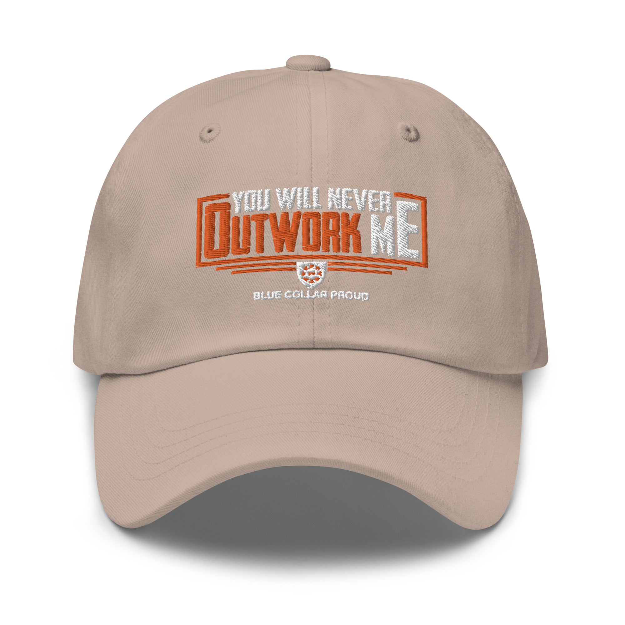 You Will Not OutWork Me - Blue Collar Proud Dad Hat Cap