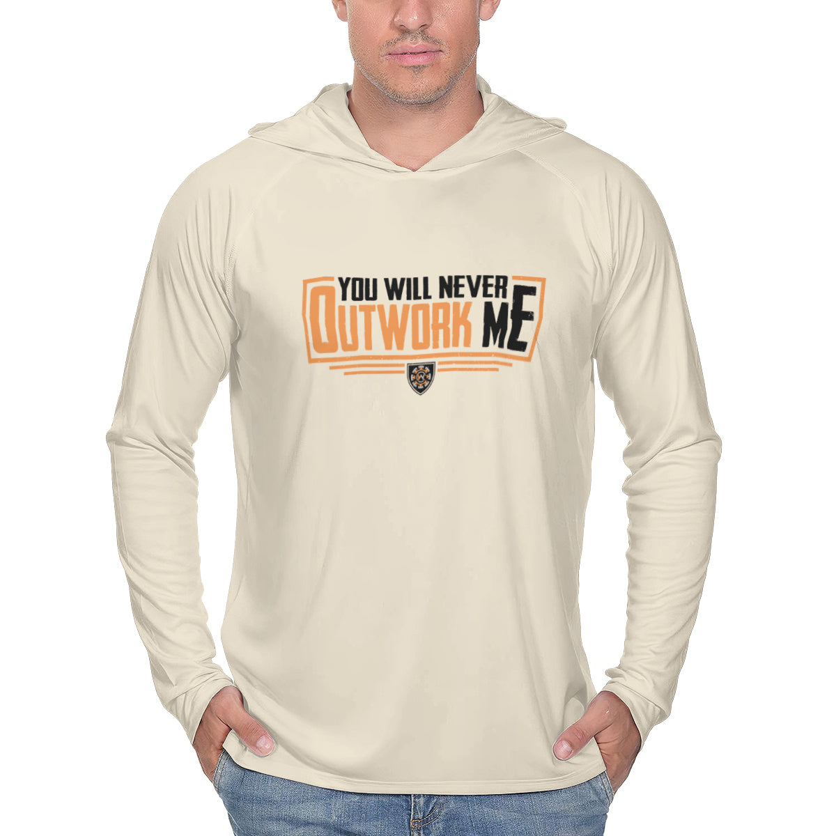 UPF 50+ Lightweight Sun Work Hoodie - Not Outwork Me
