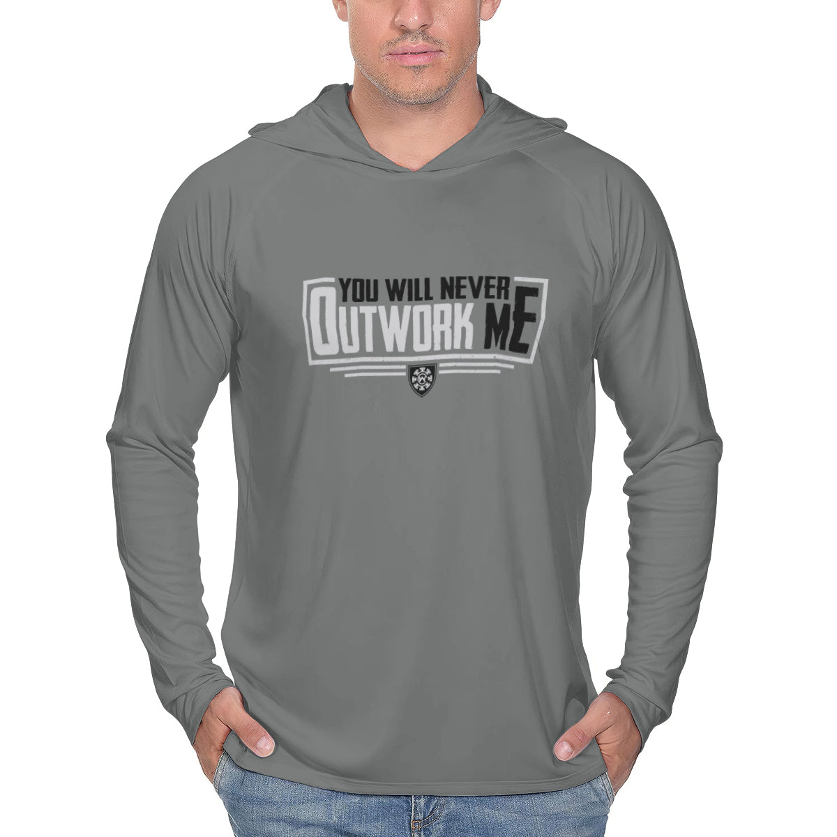 UPF 50+ Lightweight Sun Work Hoodie - Not Outwork Me