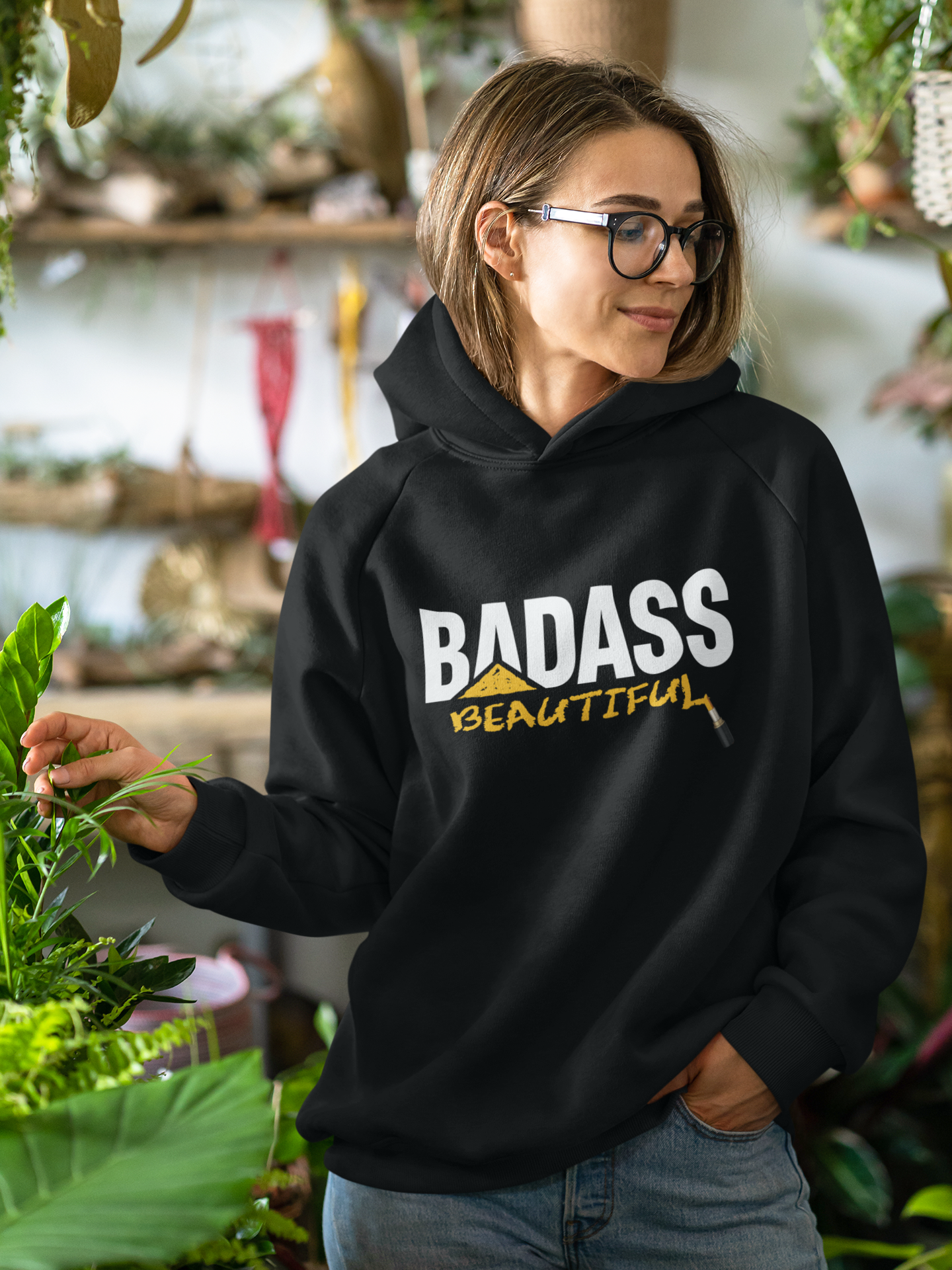 Badass Beautiful Women's Hoodie Available at Workwearcomfort.com