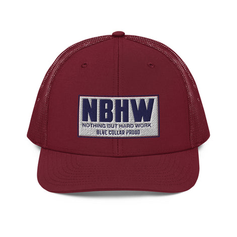 Nothing But Hard Work Blue Collar - NBHW Trucker Snapback Hat Cap