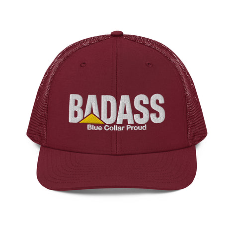 Badass Blue Collar Proud Snapback Trucker Cap Hat