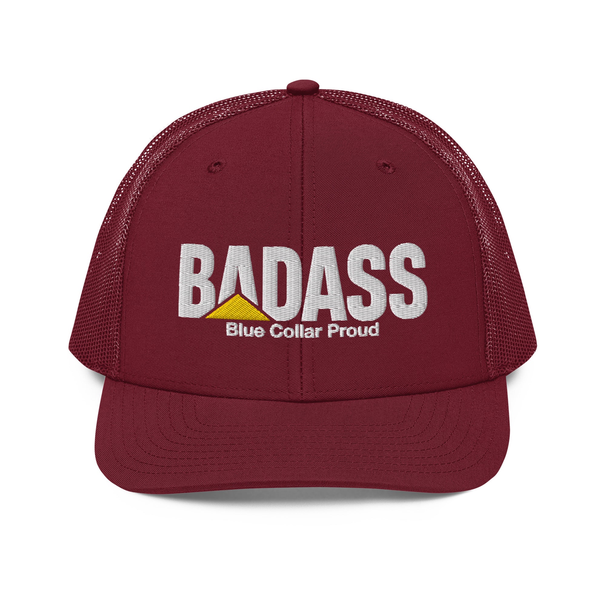 Badass Blue Collar Proud Snapback Trucker Cap Hat
