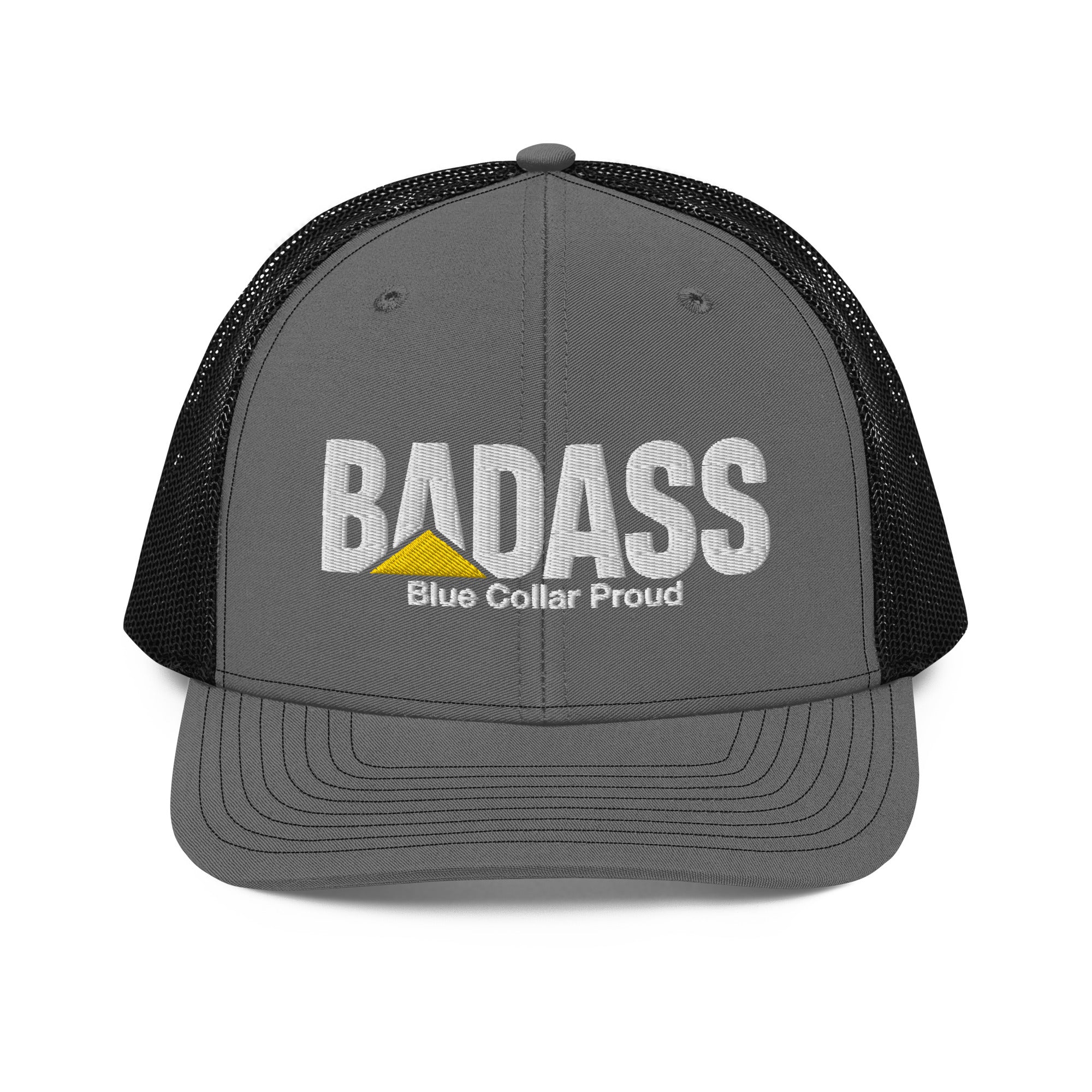 Badass Blue Collar Proud Snapback Trucker Cap Hat