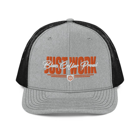 Just Work - Blue Collar Proud Trucker Snapback Hat Cap
