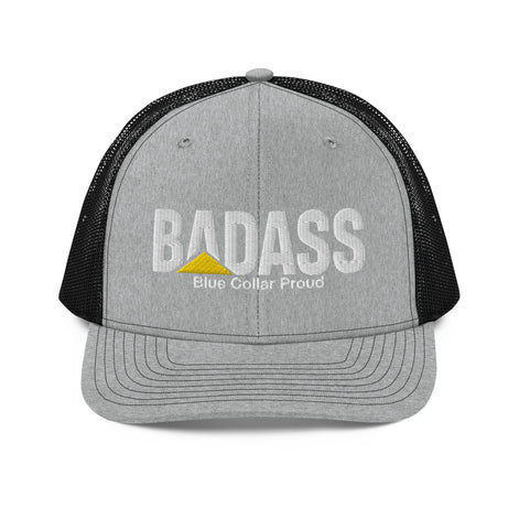 Badass Blue Collar Proud Snapback Trucker Cap Hat