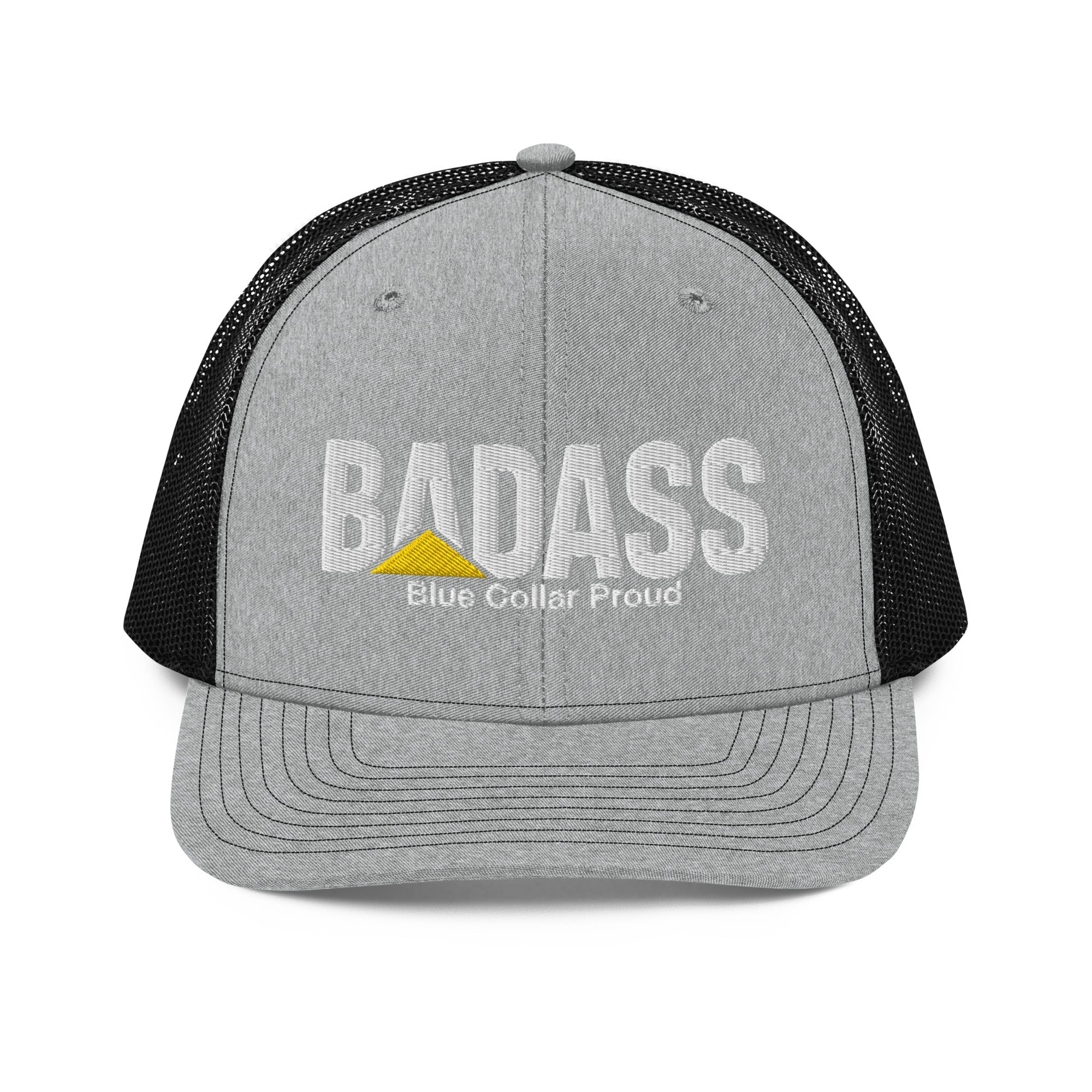 Badass Blue Collar Proud Snapback Trucker Cap Hat