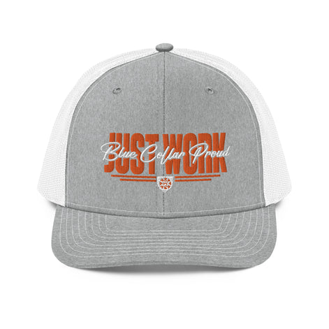 Just Work - Blue Collar Proud Trucker Snapback Hat Cap