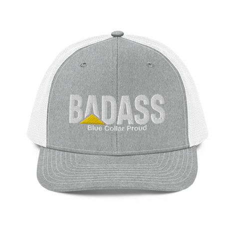 Badass Blue Collar Proud Snapback Trucker Cap Hat