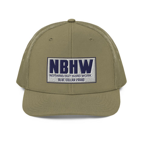 Nothing But Hard Work Blue Collar - NBHW Trucker Snapback Hat Cap