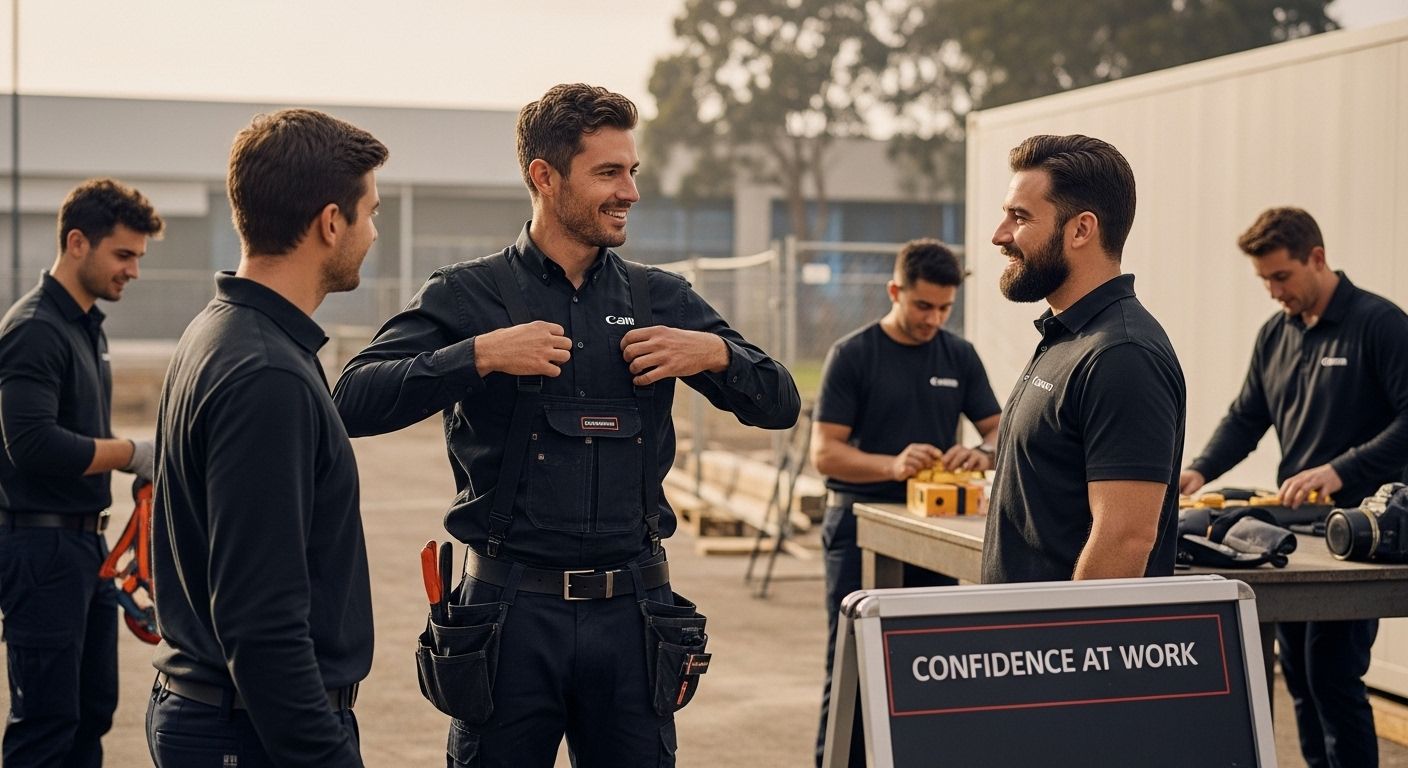 blue-collar teamwork confidence