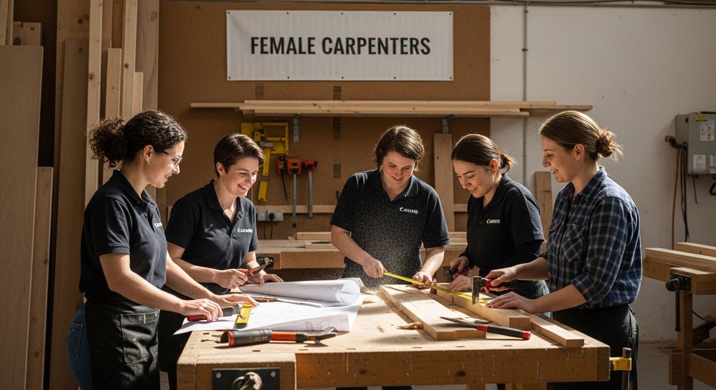 female carpenters workshop