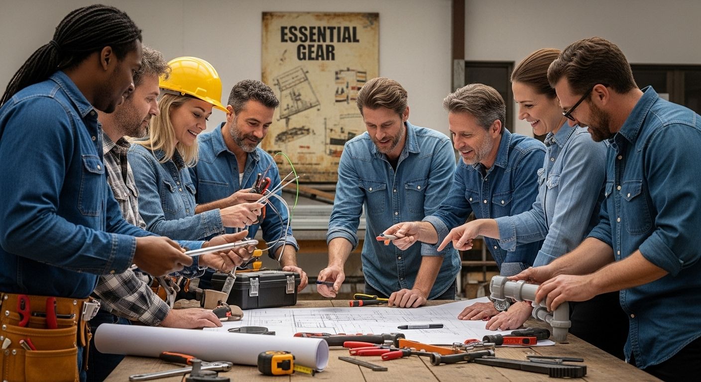 blue collar work shirts trades