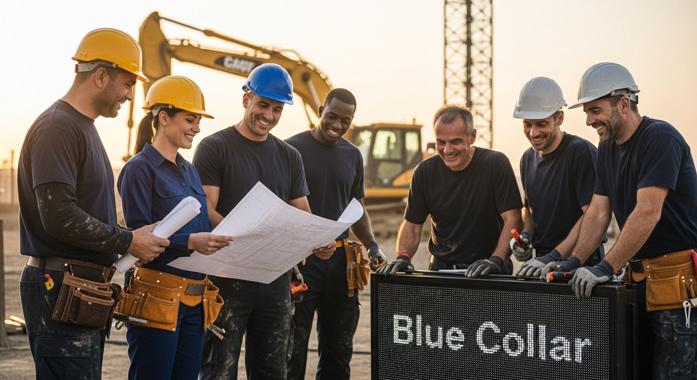 blue collar teamwork