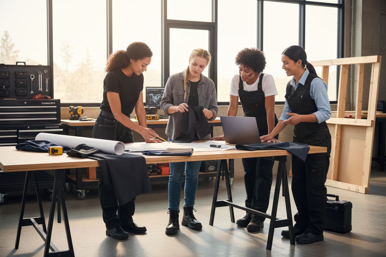 women workwear, affordable, teamwork