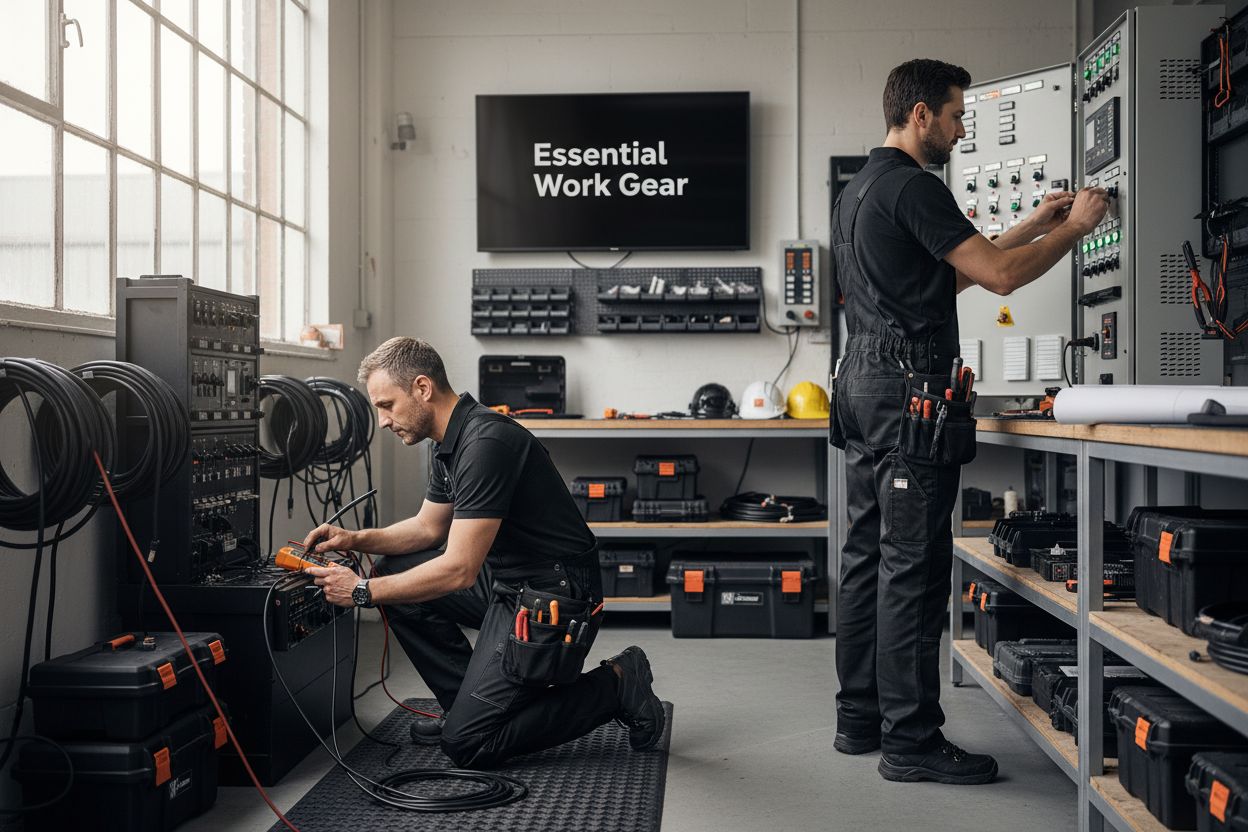 electrician overalls workshop