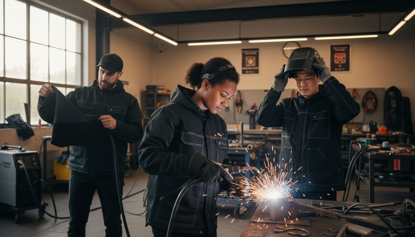 welder hoodie workshop