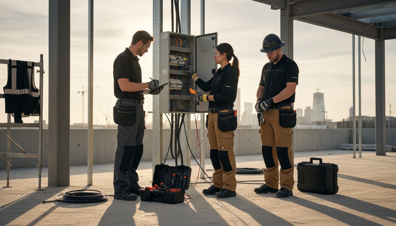 electrician workwear team