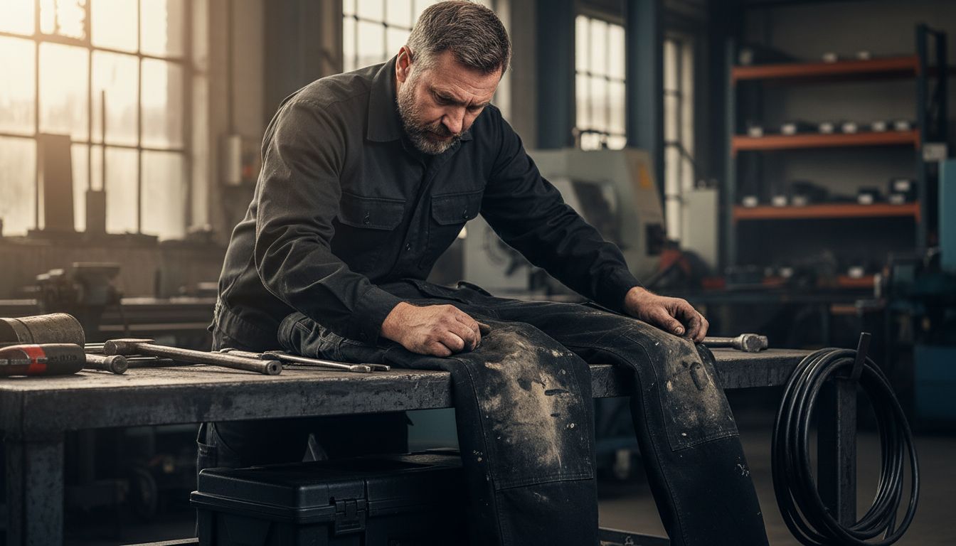 workwear stain inspection