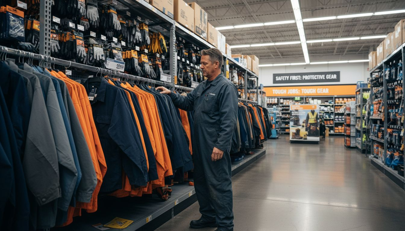 Shopper browsing FR clothing section