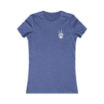 Beautiful Unpredictable Blue Collar Wife front-view-t-shirt-woman Skeleton fingers - Available at Workwearcomfort.com