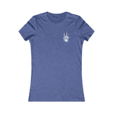 Beautiful Unpredictable Blue Collar Wife front-view-t-shirt-woman Skeleton fingers - Available at Workwearcomfort.com