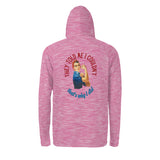 Rosie Riveter Sun Protection Long Sleeve Hoodie - UPF50+ Available at workwearcomfort.com 